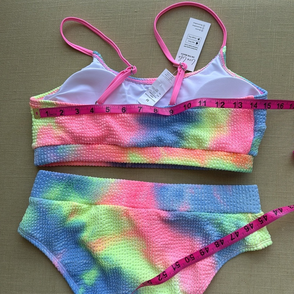 NWT! Cupshe Colorful Women’s Swim Set - Picture 5 of 7